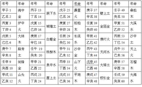 八字纳音五行解析|八字纳音算命查询